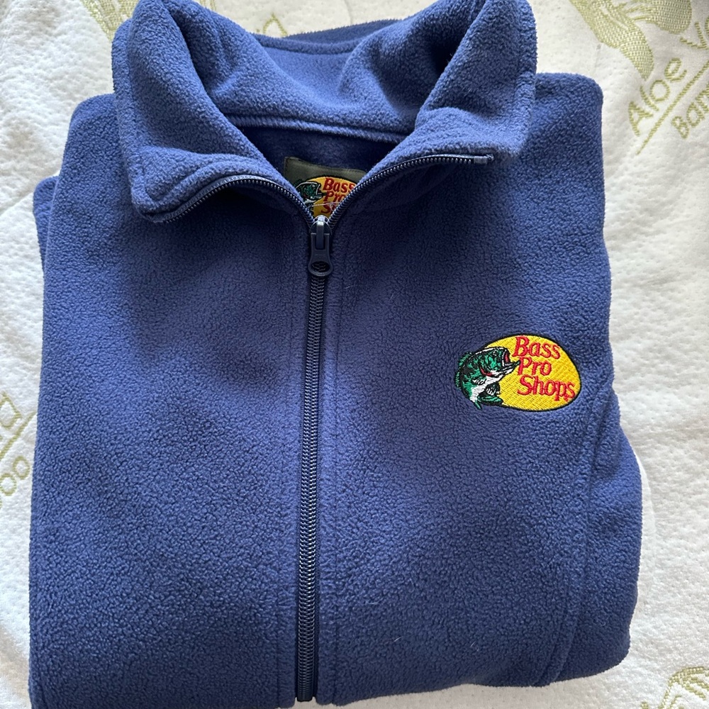 Bass Pro Shops Navy Fleece with Logo